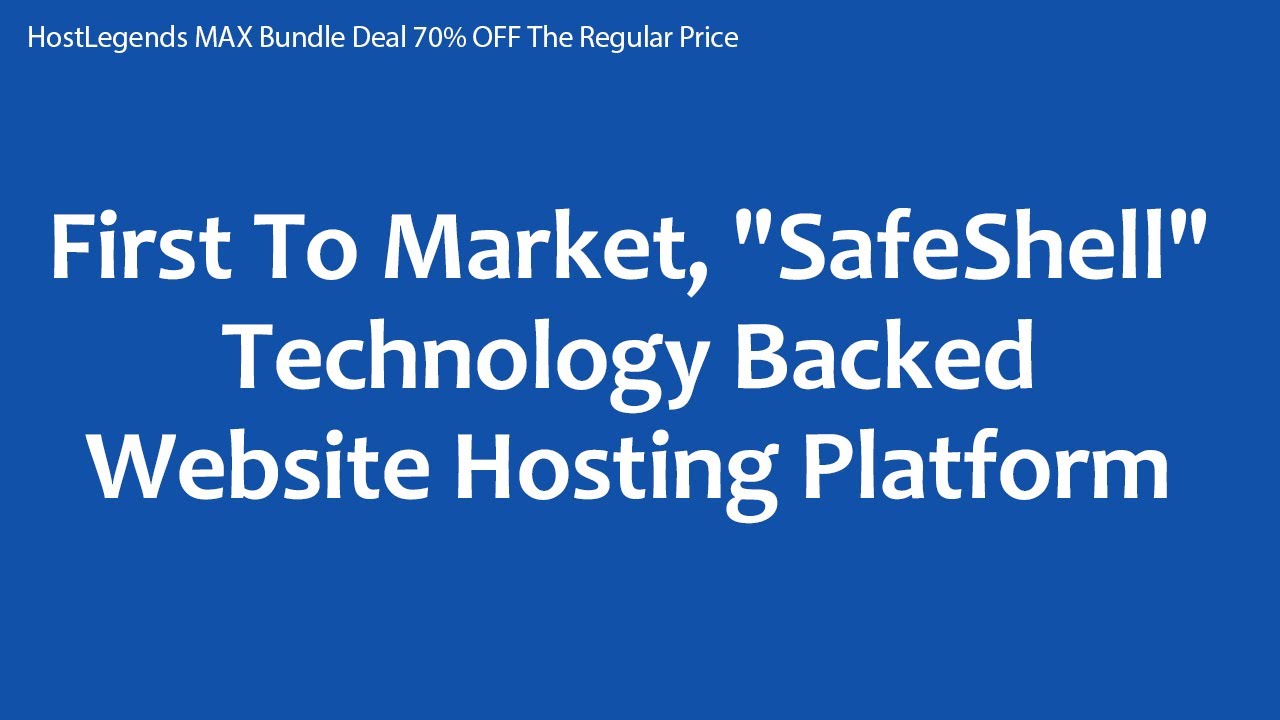 HostLegends MAX Bundle Deal 70% OFF The Regular Price