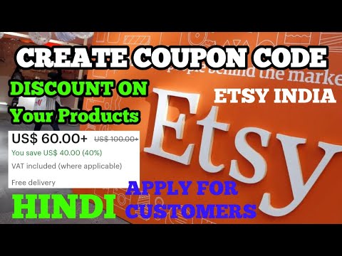 Create Coupon Code For Customer Earn Money From #ETSY#INDIA Online | Discount Coupon #Etsy#Seller