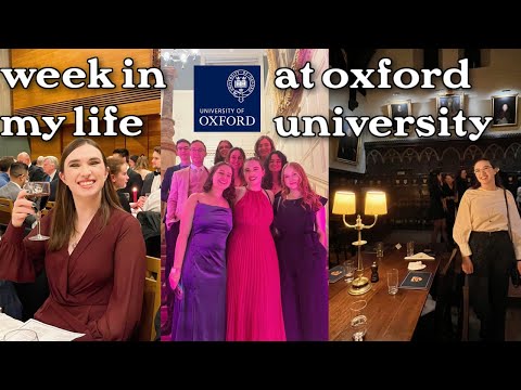 week in my life at oxford university - balls and formal dinners! | postgraduate student