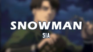 Sia - Snowman [Tullio Cover] (Lyrics)