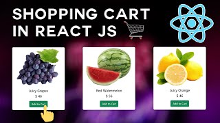 React js Shopping Cart for beginner | Easy Way to Add to cart reactjs | react js project beginner 🔥🔥