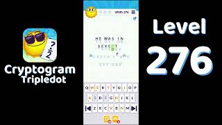 Cryptogram Tripledot Level 276 Answer | SolutionGuruji