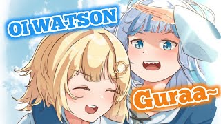 Gura and Ame Snuggle Compilation【Hololive EN】