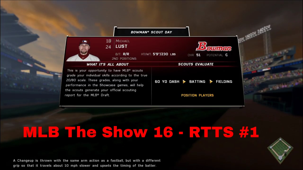Player Creation! | MLB The Show 16 | Road to the Show #1