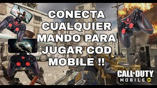 COMO JUGAR CALL OF DUTY MOBILE CON MANDO GENERICO NO VERIFICADO mando conectar codmobile