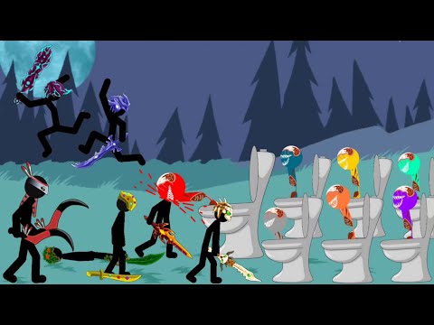 Part 1 Zombie skibidi toilet vs Stick war legacy / animation