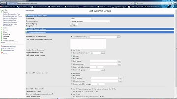 How To Setup User Groups via Webmin:
