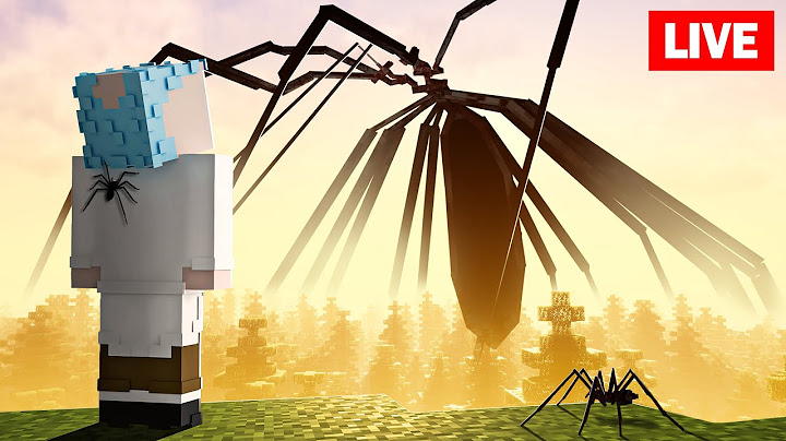 Surviving GIANT Spiders In Minecraft - Arachnophobia LIVE