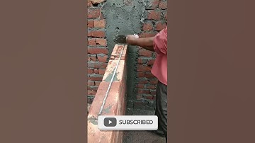 How to make brick wall & Column join #construction #youtubeshorts #amazing #viral #video