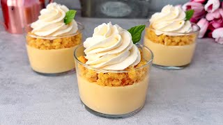 Mango Dessert Cups. No bake dessert that will melt in your mouth. Easy and Yummy