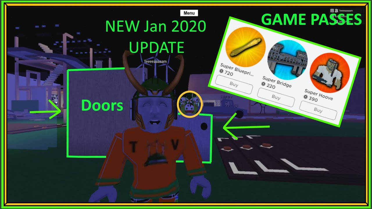 Roblox Lumber Tycoon 2 New Items And Game Passes January - roblox lumber tycoon 2 how to make a porta potty youtube