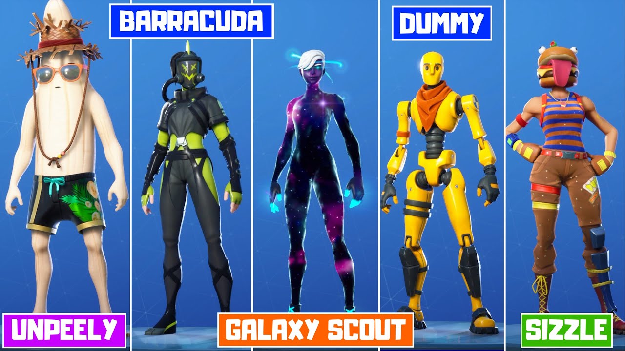 All New Leaked Fortnite Skins V13 30 Dummy Galaxy Scout Unpeely And More Youtube - roblox galaxy skin roblox free jetpack