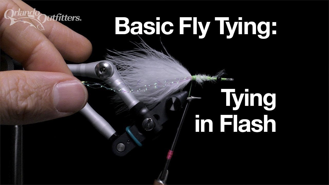 Basic Fly Tying: How to Tie in Flash - YouTube