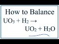 Balancing Chemical Equations