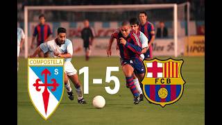 Barcelona 5 - 1 Compostela | Ronaldo Nazário Full Match Highlights 1996 |  Greatest Goal Ever