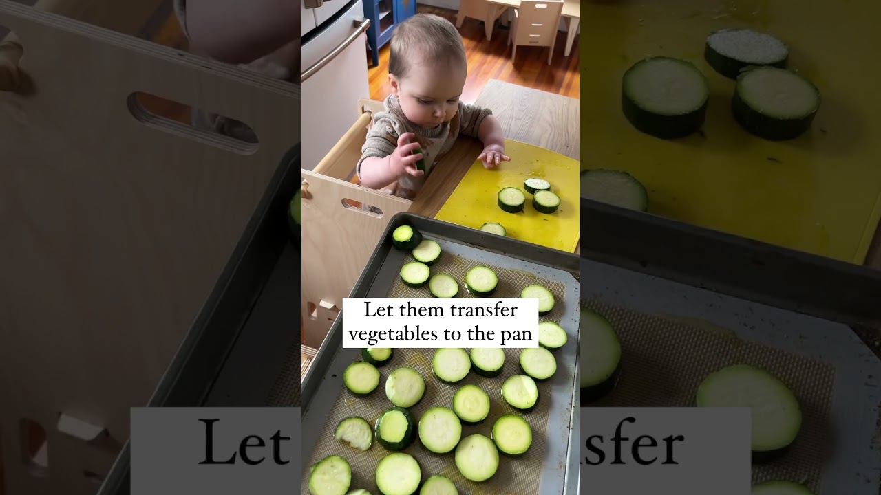 How we Montessori at home- practical life #montessoritoddler #montessoribaby #montessoriathome