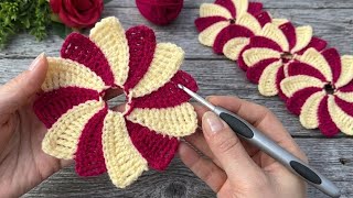 Beautiful crochet tutorial ❤️ 💛