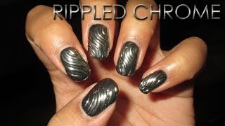Rippled Chrome | 12 Days of Christmas Nail Art | DIY Tutorial screenshot 3