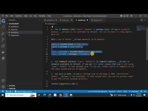ReferenceError: __dirname is not defined node js