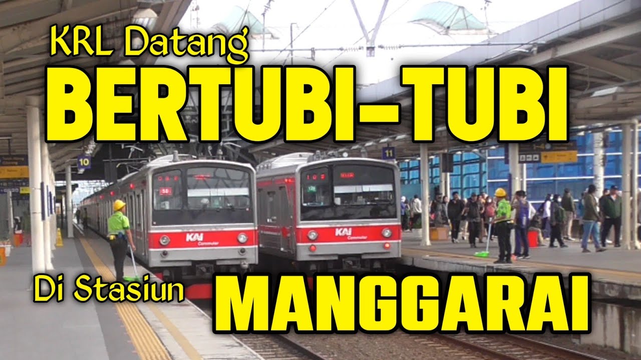KRL DATANG BERTUBI-TUBI | BEGINILAH RAMAINYA STASIUN MANGGARAI DI JAM PULANG KERJA | RUSH HOUR