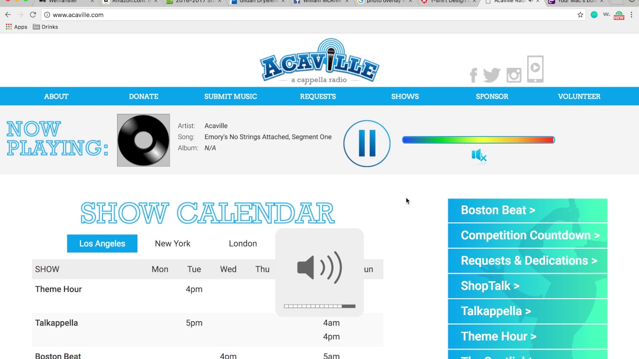 Acaville Radio Performance (Screen Recording) YouTube