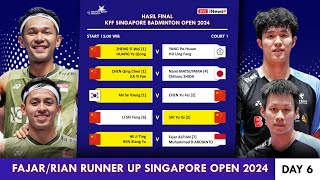 Hasil Lengkap Final Singapore Open 2024. Fajar/Rian Juara #singaporeopen2024