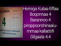 Herrega Kutaa 6ffaa Boqonnaa 4 Barannoo 4 Piropporshinaalummaafi Kallattiifi Gilgaala 4 4