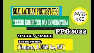 Soal PPG Teknik Komputer dan Informatika 2022 || Berdasarkan Kisi Dirjen GTK 2022 || screenshot 4