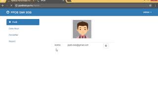 Aplikasi PPDB CodeIgniter Boostrap 3