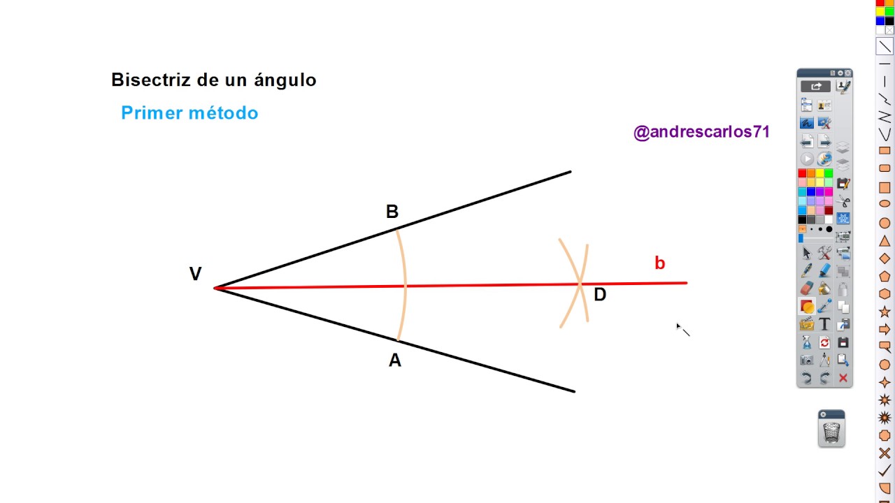 Bisectriz De Un ángulo Youtube