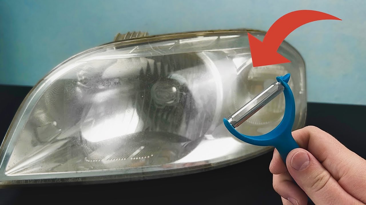 🔥🔥Genius method! Cleans discolored headlights! ONLY in 5 minutes. YouTube