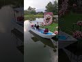 Engaged Couple on Romantic Boat Ride at Breeze at Lake Ville