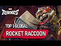 TOP 1 GLOBAL ROCKET RACCOON ! NotAVermin - MARVEL RIVALS PRO