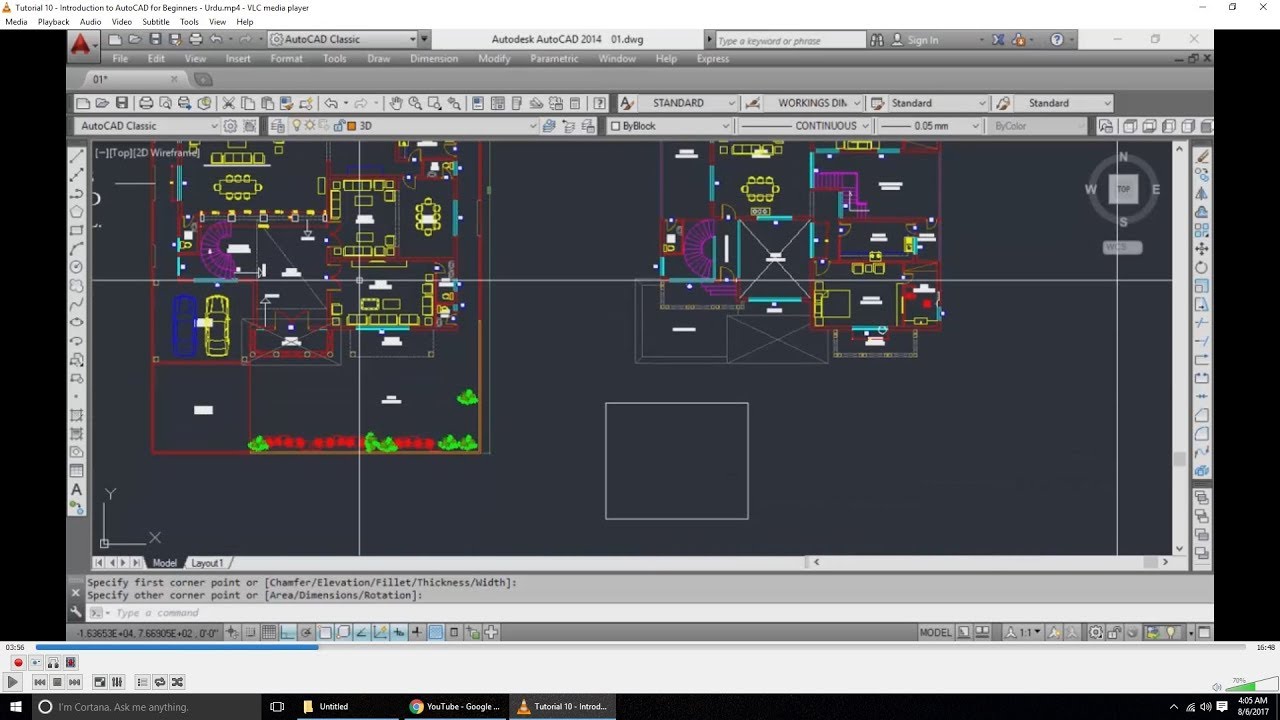 Tutorial 10 - Introduction to AutoCAD for Beginners - Urdu - YouTube