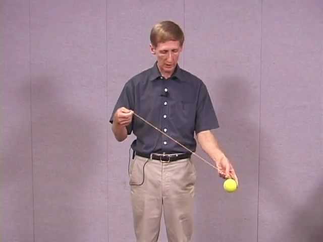 Centriptal Force: Tennis Ball on a String 