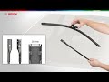 Top Lock Narrow arm installation for Bosch Clear Advantage wiper blades. Montage