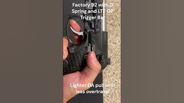 92 Trigger Comparison - Factory Parts, LTT Trigger Bar, Trigger Job in a Bag and Match Hammer