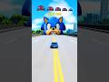 Big and Small blue  Cars vs Sonic #0009