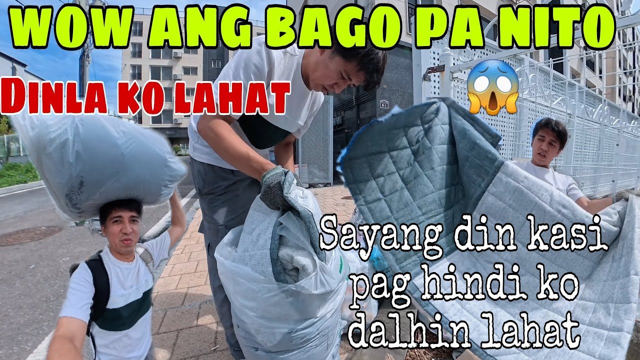 DUMPSTER DIVING#102 Sobrang bago ng comforter ang nakuha ko dinla ko lahat dahil sayang kasi.