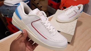 Early Look Air Jordan 2 Retro Low Unc To Chicago In Hand Review