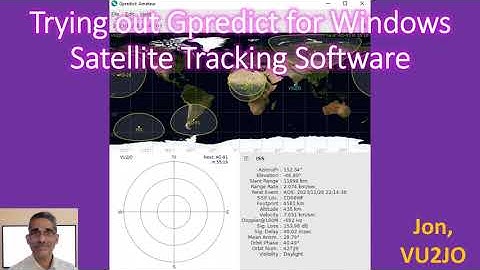 Trying out Gpredict for Windows Satellite Tracking Software