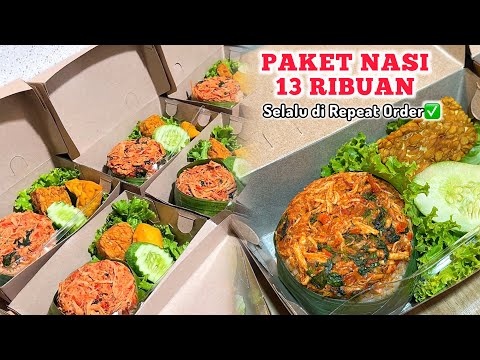 TENANG‼️NASI PAKET 13 RIBUAN DAPET LAUK AYAM ENAK ‼️#niahermanto #idejualan #nasiboxmurah #ayamsuir