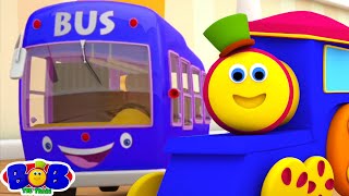 wheels on the bus more popular nursery rhymes songs by bob the train