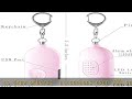 Safesound Personal Alarm Siren Song 3 Pack - 130dB Self Defense Alarm Keychain Emergency LED Flashl