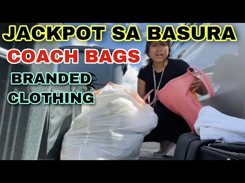 DUMPSTER DIVING JACKPOT SA BASURA COACH BAGS AT BRANDED NEW CLOTHING ANG DAMI NITO