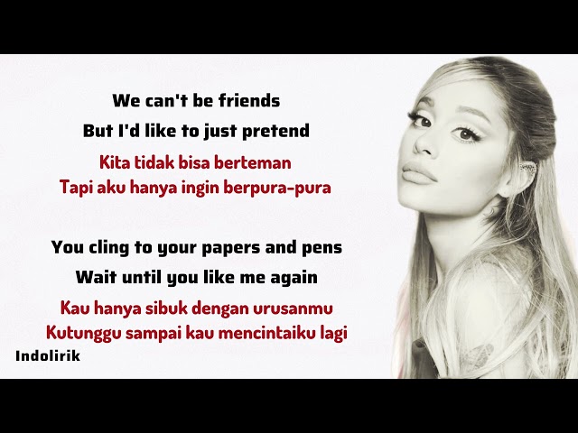 Ariana Grande - we can’t be friends (wait for your love) | Lirik Terjemahan class=