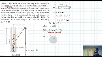 14–32 Kinetics of a Particle: Work and Energy (Chapter 14: Hibbeler Dynamics) Benam Academy