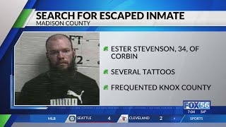 Search underway for escaped Madison County inmate who left career center