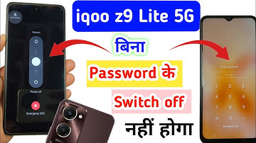 iqoo z9 lite 5g switch off password kaise lagaye / iqoo z9 lite 5g switch off password setting