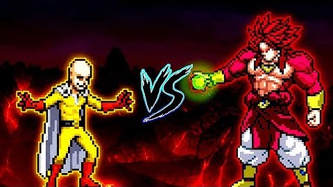 Manga Saitama V2 OP VS Limit Break Broly SSJ4 V6 OP in Jump Force Mugen